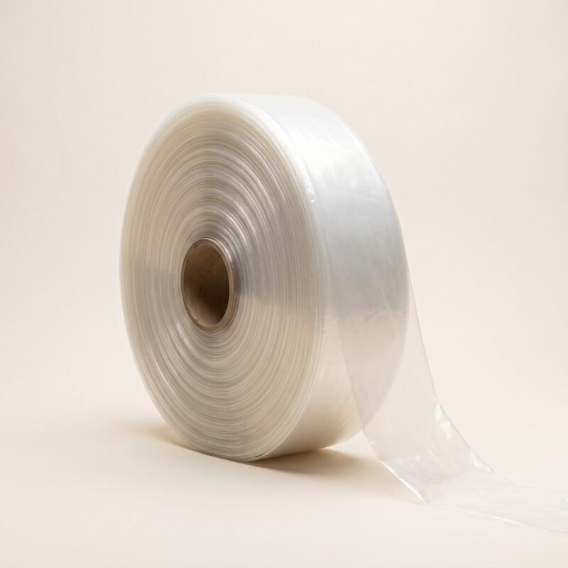 PE-Flachfolie Rolle 4 m × 50 m – 100 my transparent (Abdeck-/Baufolie)