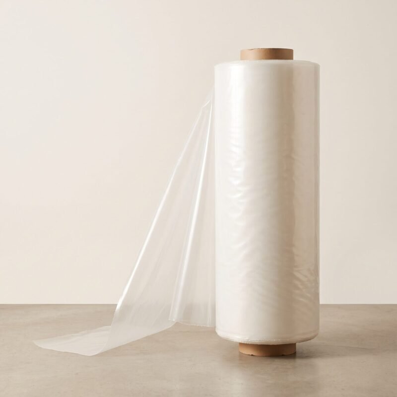 PE-Flachfolie Rolle 4 m × 50 m – 200 my transparent (extra stark)