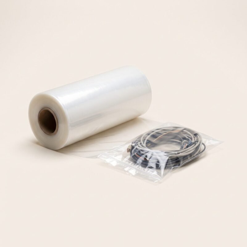 PE-Schlauchfolie 600 mm × 250 m – 100 my (Beutel selbst schneiden)