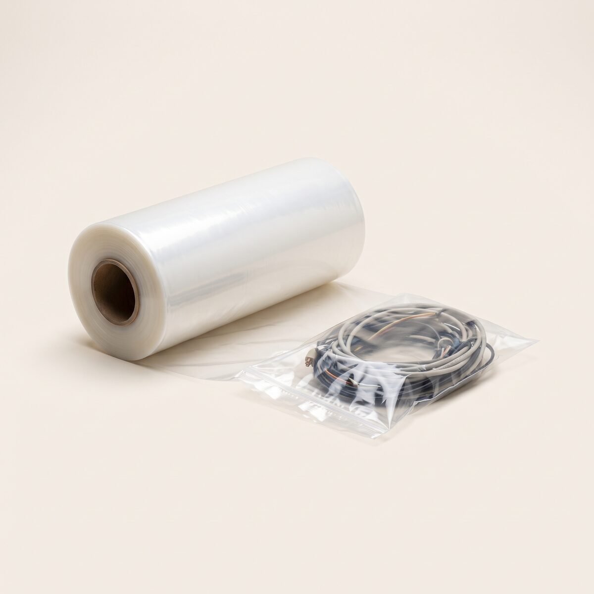 PE-Schlauchfolie 600 mm × 250 m – 100 my (Beutel selbst schneiden)