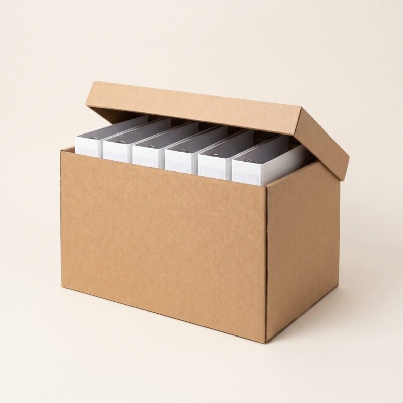 Bürokarton / Ordnerkarton Typ V – 540 × 350 × 320 mm (2-wellig)